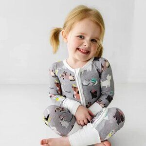 Little Sleepies Cozy Cats Zippy Size 0-3 months